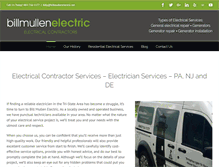 Tablet Screenshot of billmullenelectric.net